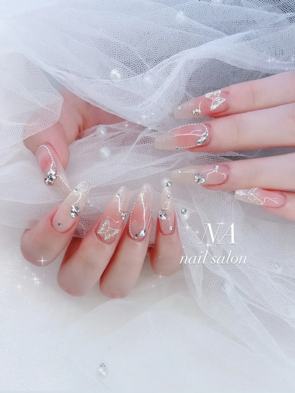 春ネイルはパーツ付け放題90分コースで決まり！